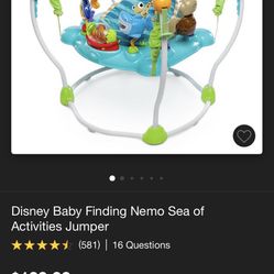 Disney Baby Finding Nemo Sea Of Activities Jumper Never Used