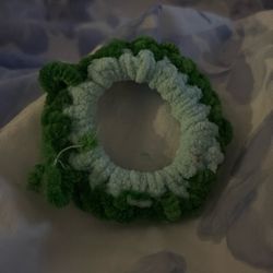Grean And Teal Scrunchie 