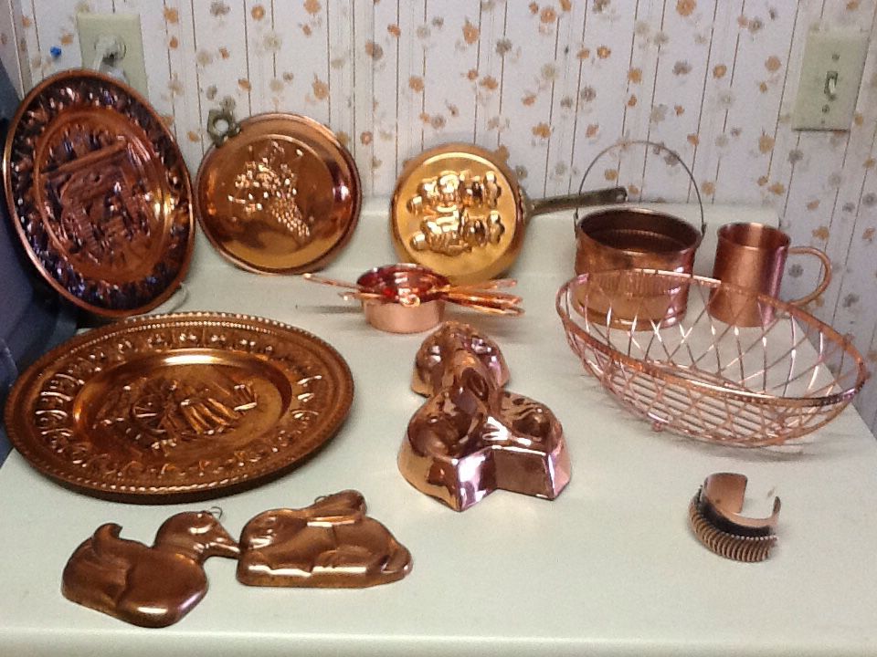 Random copper And Brass home decor collection