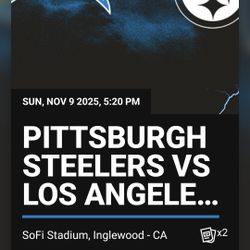 CHARGERS VS STEELERS SUNDAY NIGHT