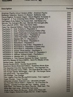DVD PS3 PS4 assorted lot