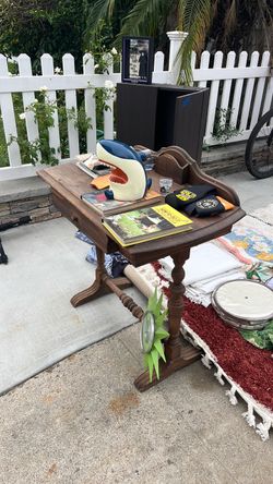 Solid wood antique student desk