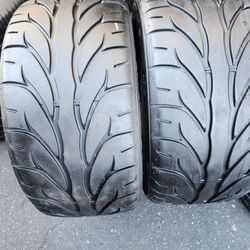 2 Tires Used 255/40r17 Kenda