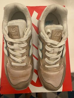 New Balance 574 Bungee Metallic Rose Gold Sneakers Shoes Size 13