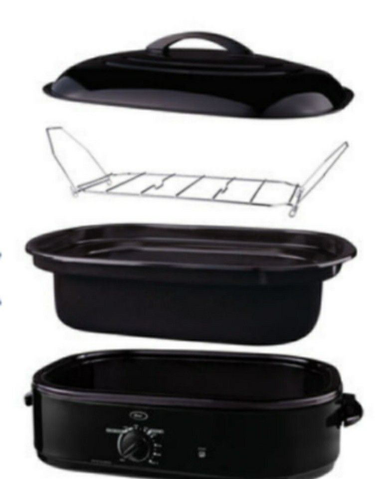 Oster 18Quart Roaster Oven with SelfBasting Lid, Black, CKSTRS18BSB