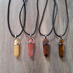 Gemstone Pendant Necklace  $10 Ea