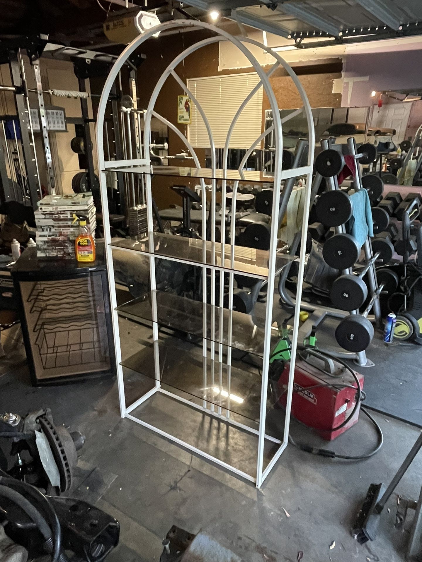 Display Shelf With Glass Shelves