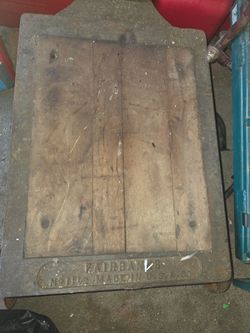 vintage Fairbanks platform scale, No. 10