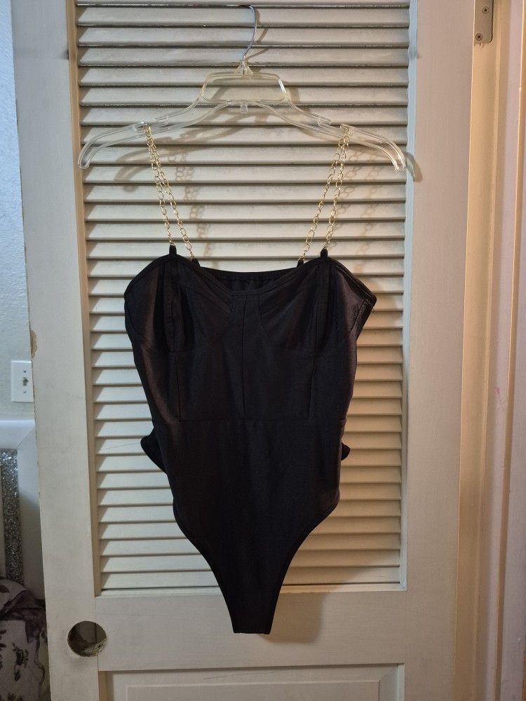 Chain Strap Bodysuit