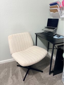 White teddy chair