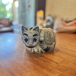 Nancy Lopez Tiffany  Vintage 1978 Ceramic Sleeping Cat