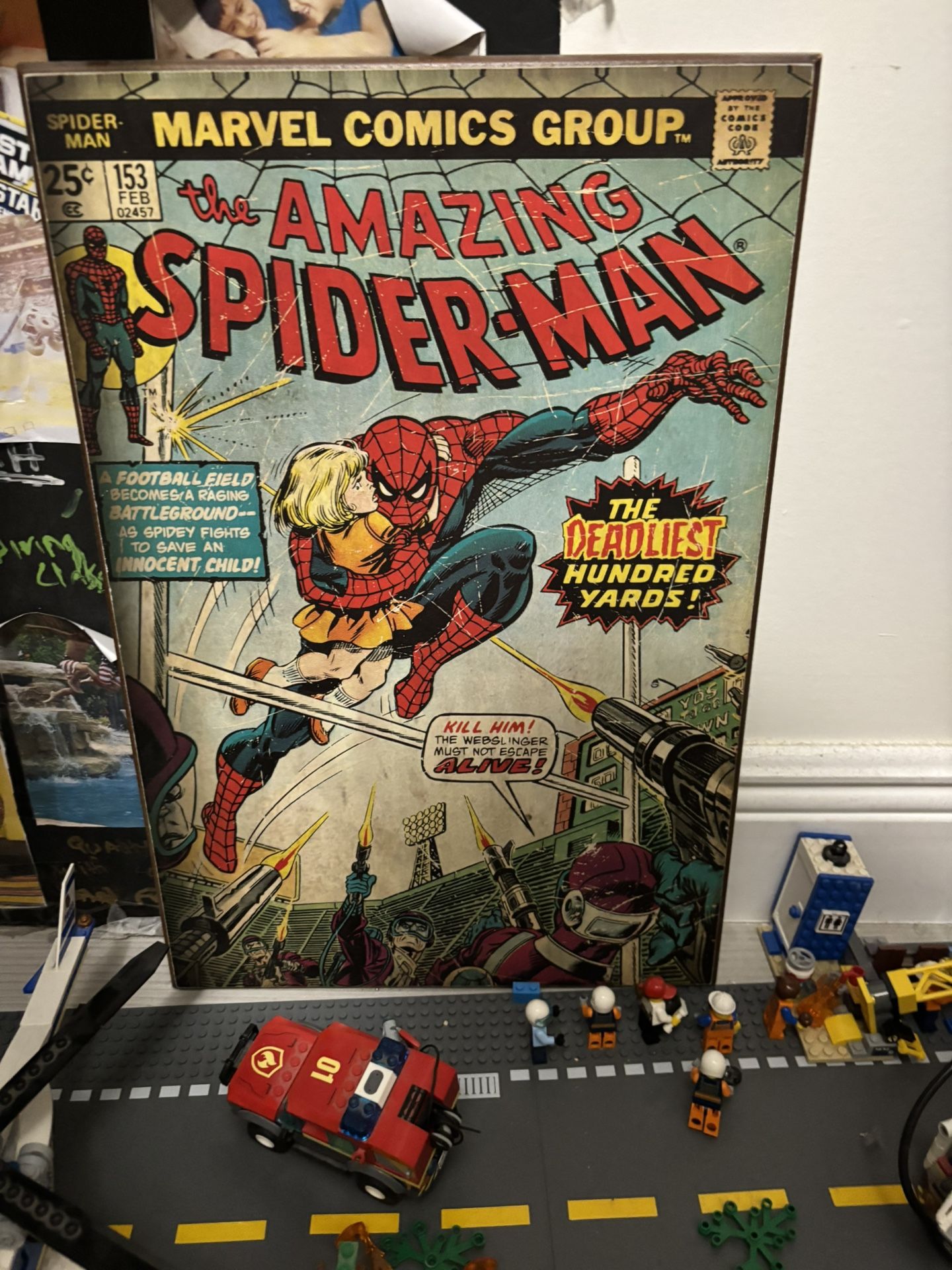 Spider-Man Comic Book Wall Art
