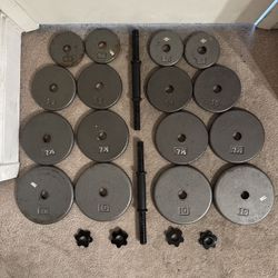 Adjustable Dumbbells - Total 105 Pounds 