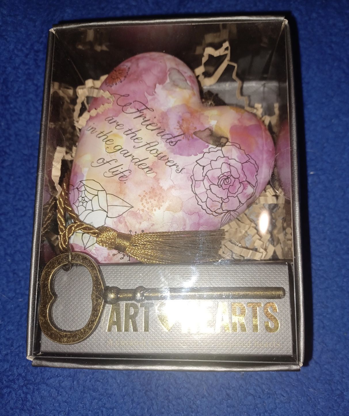 NEW IN BOX 3D DEMDACO ART HEARTS- FRIENDS ARE THE FLOWERS IN THE GARDEN OF LIFE