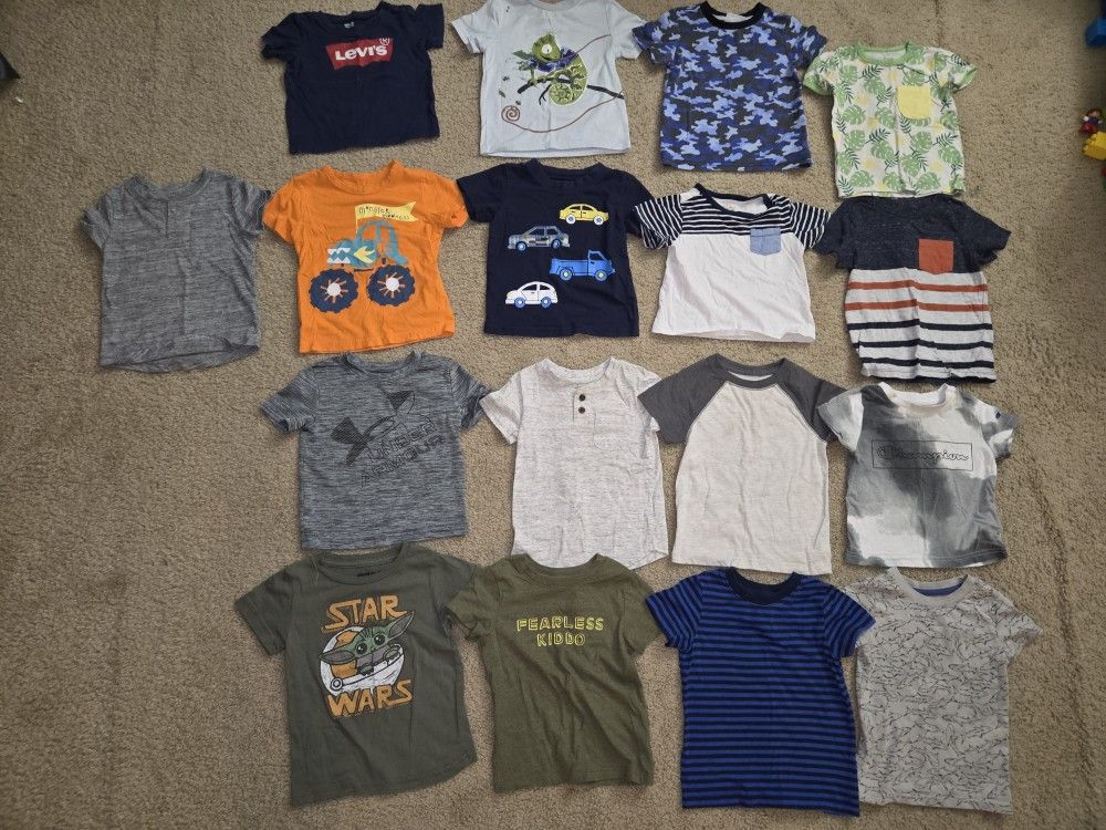 Baby Boy Clothes Size 18 Months Bundle of Bodysuits