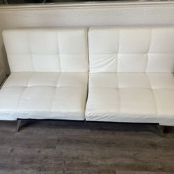 Abbyson Leather Foldable Futon  And Chairs