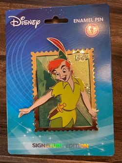 Disney Peter Pan Royal Stamp Pin | Pink à la Mode | Signature Edition