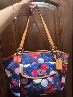 Vintage Coach Polka Dot Bag