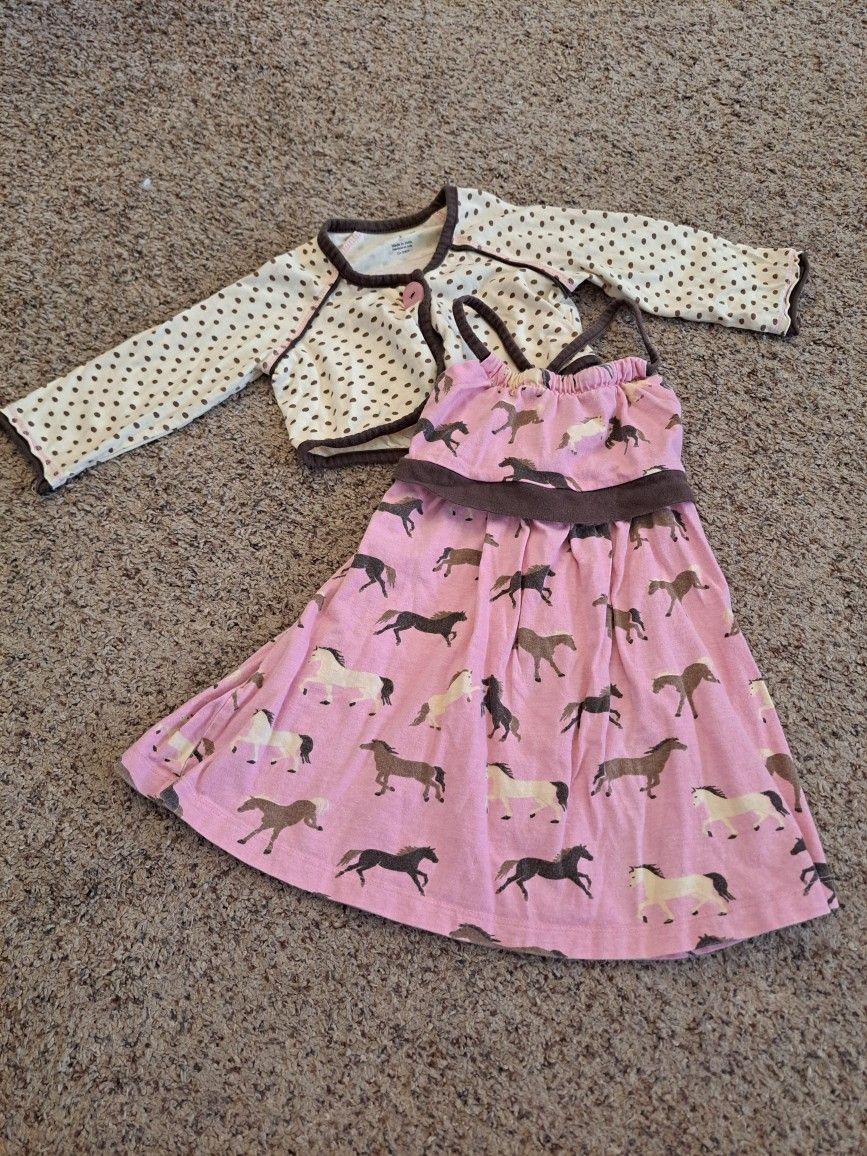 Toddler Horse Dress Set