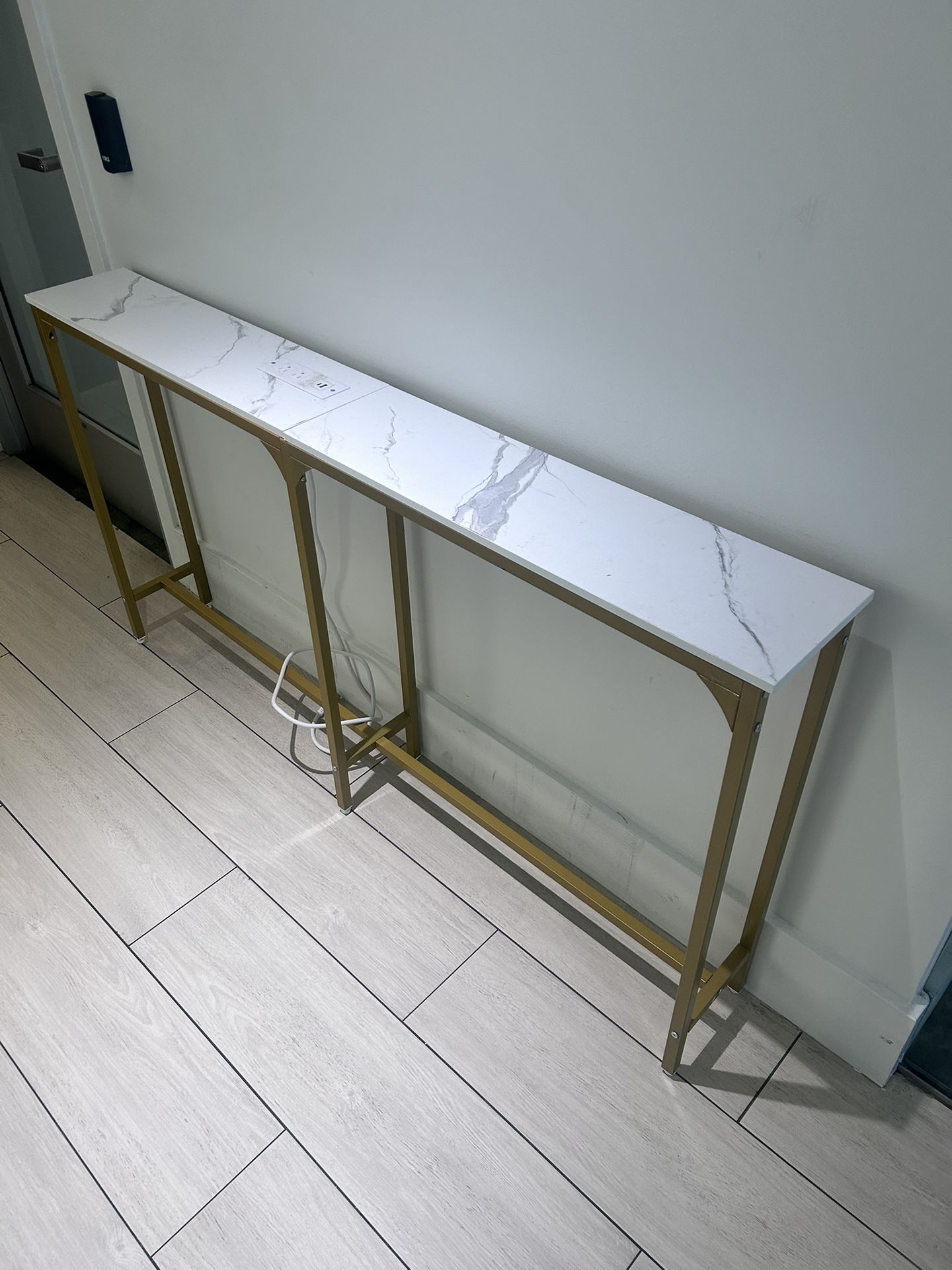 Narrow Console Tables With Outlets