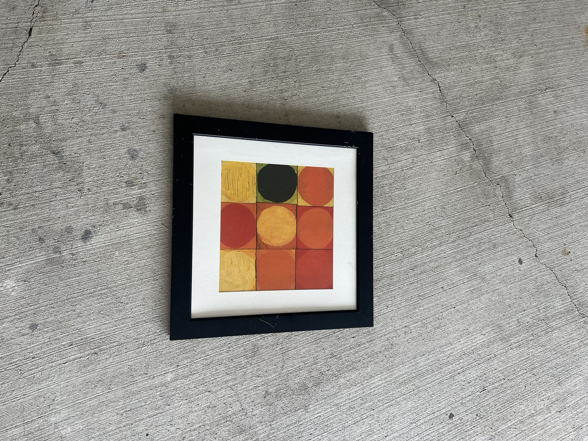 BLACK FRAME ABSTRACT PAINTING