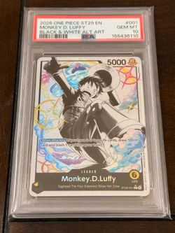 2026 One Piece Starter Deck ST29-Egghead | Black & White Alternate Art PSA 10