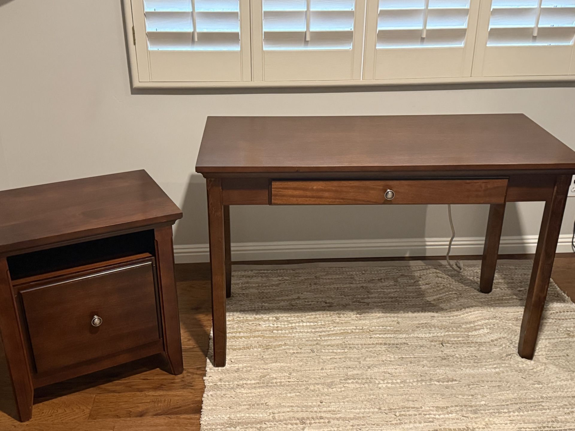 Office Desk With Filing Cabinet