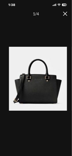 NEW Banana Republic Women Black Purse Handbag Satchel Crossbody Shoulder Bag Not Mk