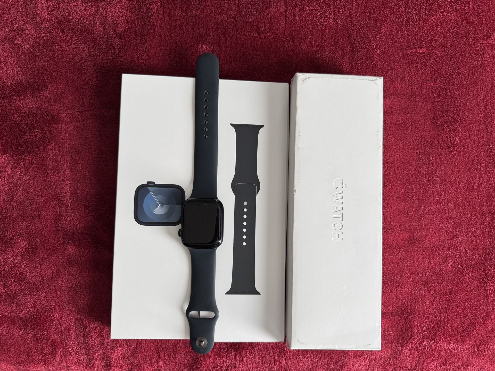 Apple Watch Series 9 45mm GPS - Caja + Accesorios + 2 Extra band