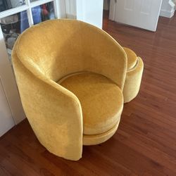 Yellow Chair + Stool