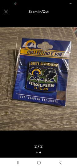 NFL LA Rams vs Seahawks Game Pin 2025