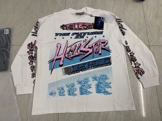 White/blue ‘The Future Is HellStar’ Hellstar Shirt