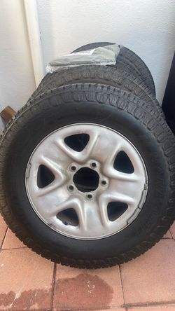 18” factory style 5 lug steel rim along 18” Tundra tires