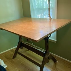 Solid Wood Drafting Table