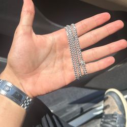 Solid Silver Cuban