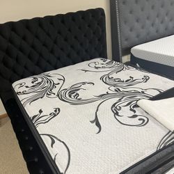 Platform Style Stunning Tufted Bed! 