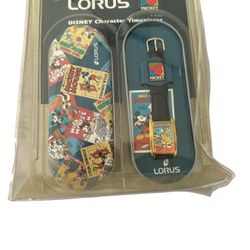 Disney Mickey Mouse Steamboat Willie Watch by Lorus Original Tin & Instructions