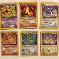 Non Holo Dark Pokémon Cards LP to NM