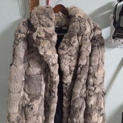 100% Rabbit Fur coat
