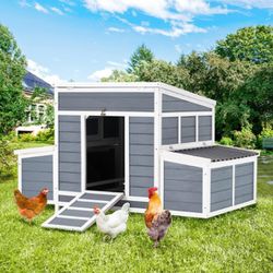 LARGE WOODEN CHICKEN CAGE 56" WITH NESTING BOX 💥ON SALE 💥