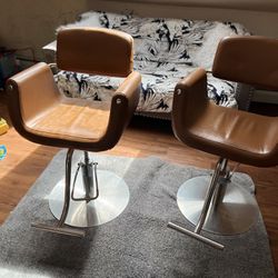 2 Salon Chairs For Sale Cash Only Good Condition 