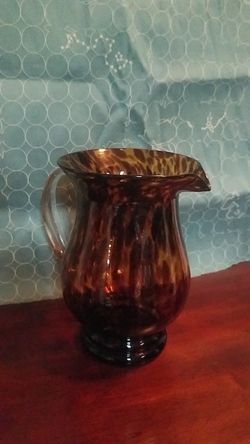 Leopard print pitcher