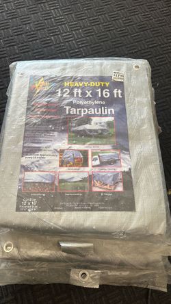 4 - 3 New and 1 Opened  12’ x 16 ‘ Heavy Tarps