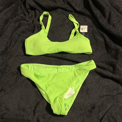 Lime Green Bathing Suit 