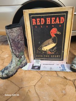 Red Head Utility Waterproof Rubber Boots for Men 11M