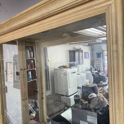 Large Antique Glass Cabinet 