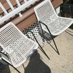 Safavieh White Leather Chairs (set 2)