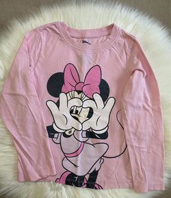 Minnie Mouse Girls Long Sleeve Shirt size 6