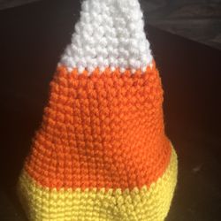 Crocheted Toddler Candy Corn Hat