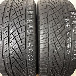 2 Tires 275 40 22 Continental Extremecontact Des06 Plus High Tread No Repairs